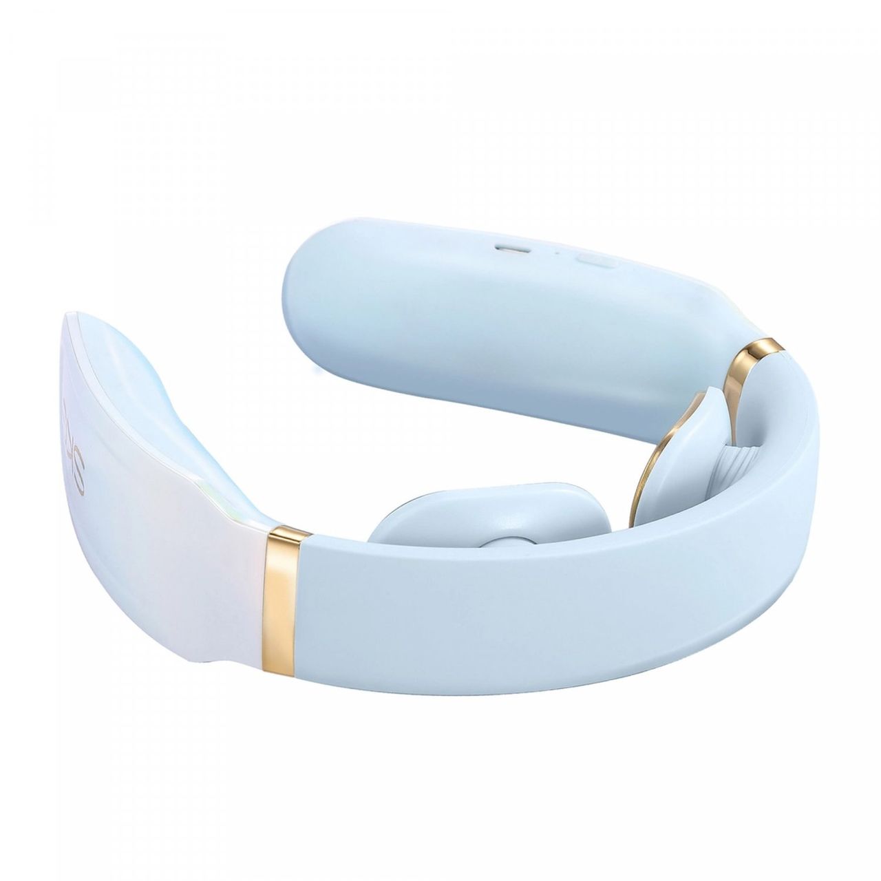 SKG K6E Nackenmassagegerät, Elektrostimulator mit Kompresse USB-A Kabel Weiß