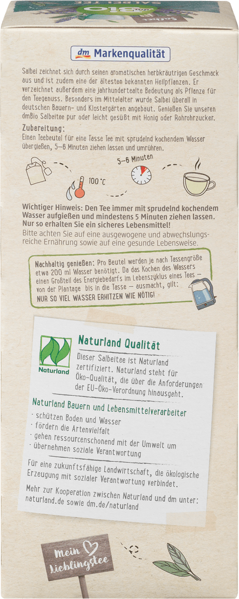 Kräutertee, Salbei, (20 Beutel), 30 g