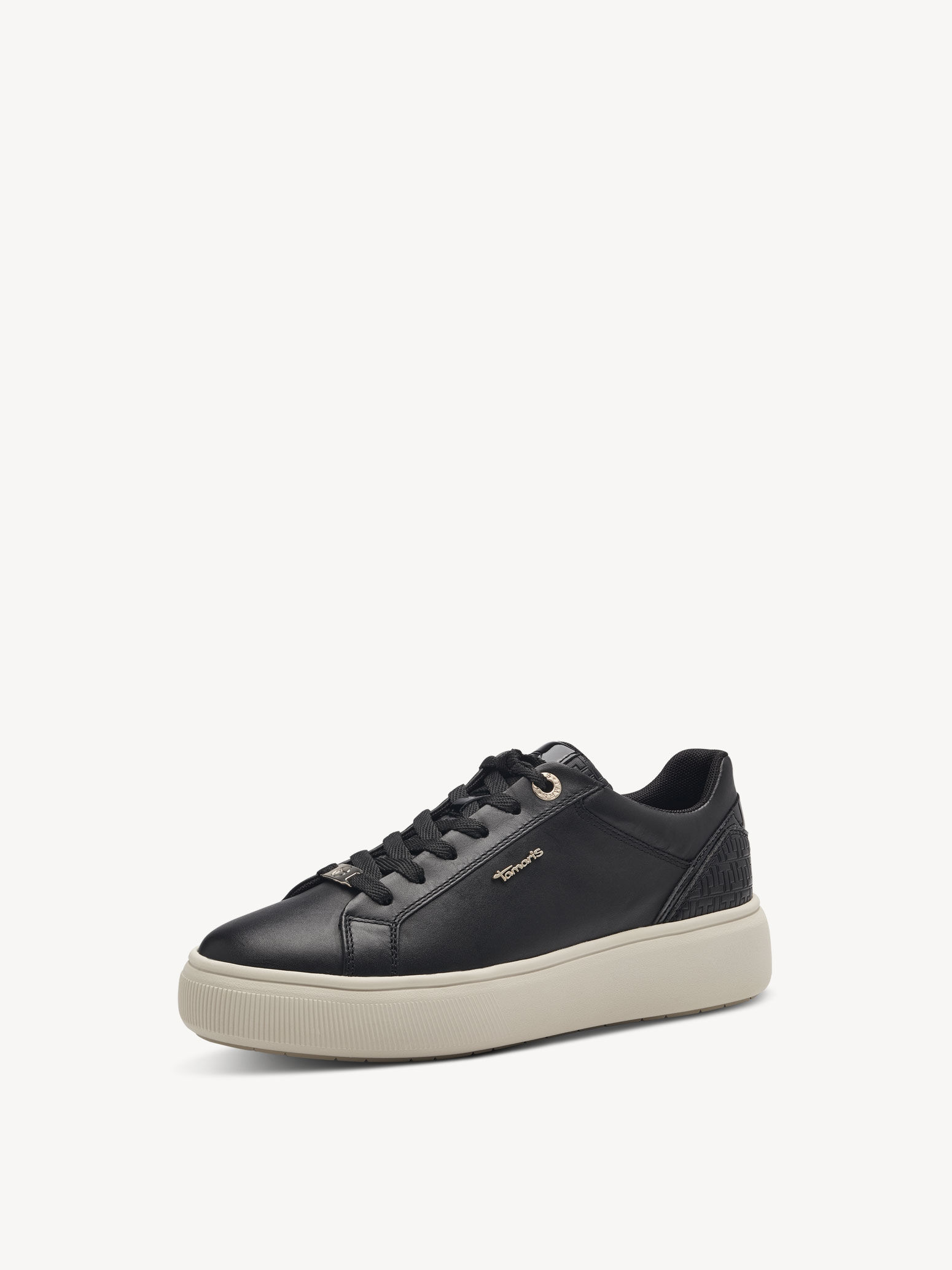 Basket en cuir - noir