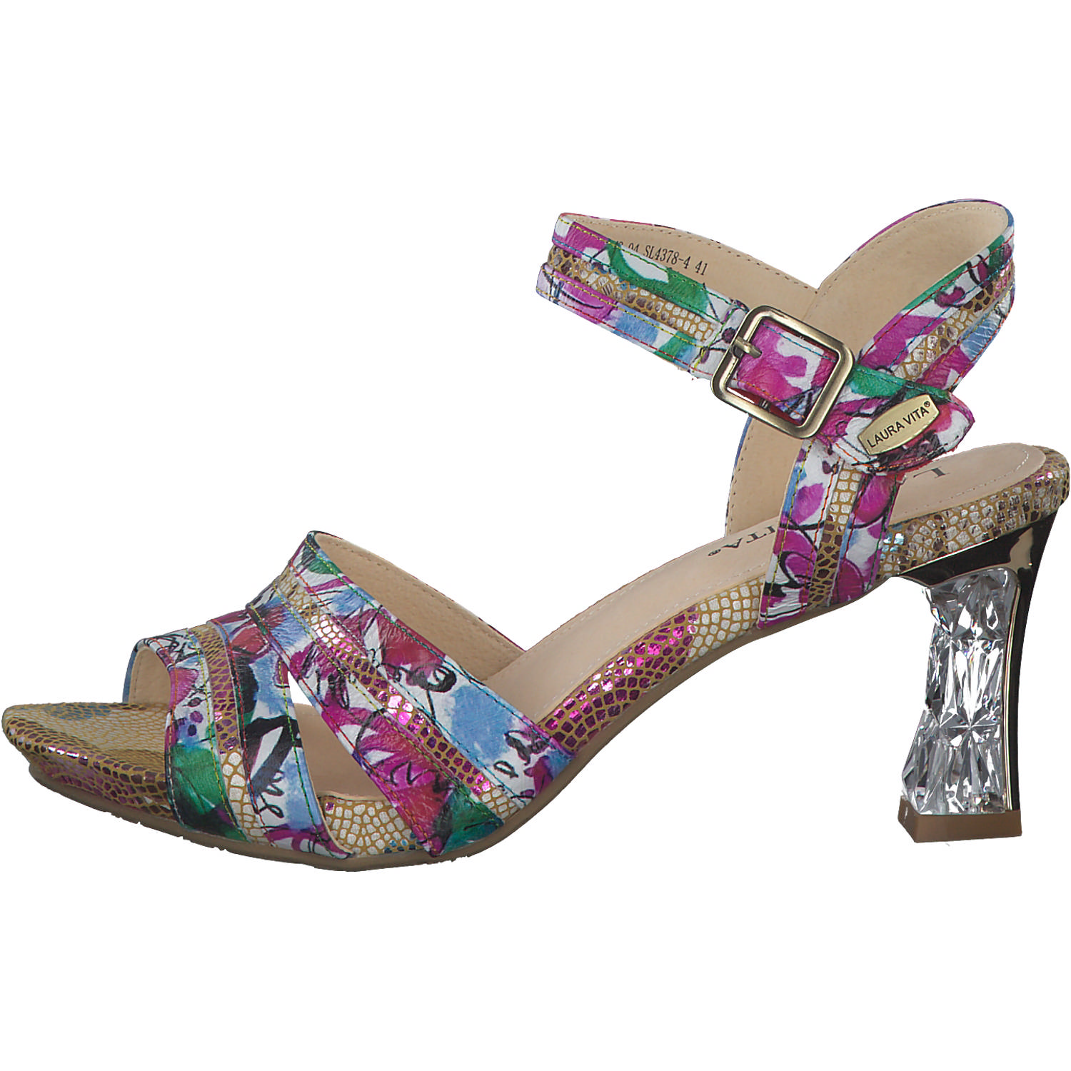 Laura Vita Nino 04, Plateau-Sandaletten, Damen, fuchsia