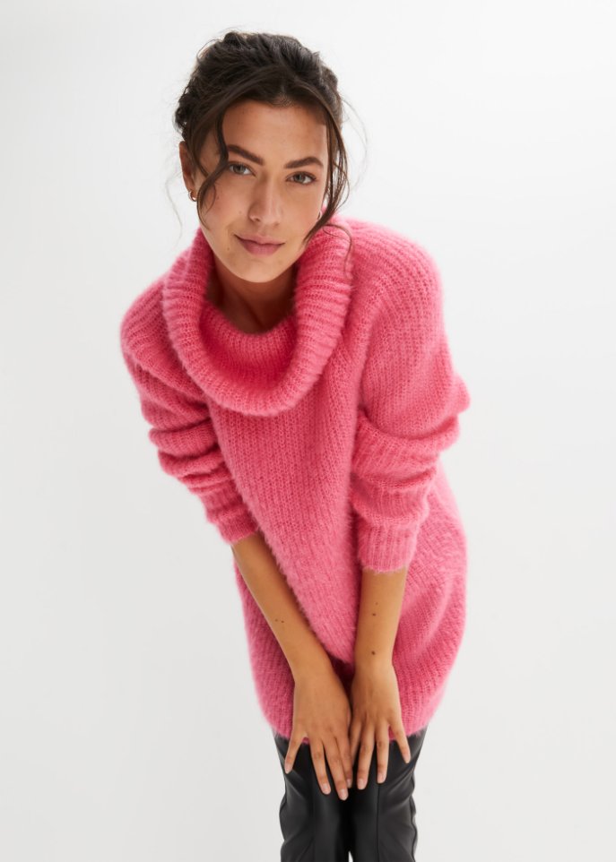 Oversize-Rollkragenpullover