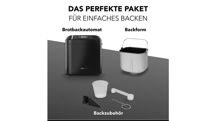 CLATRONIC Brotbackautomat BBA 3774 Schwarz