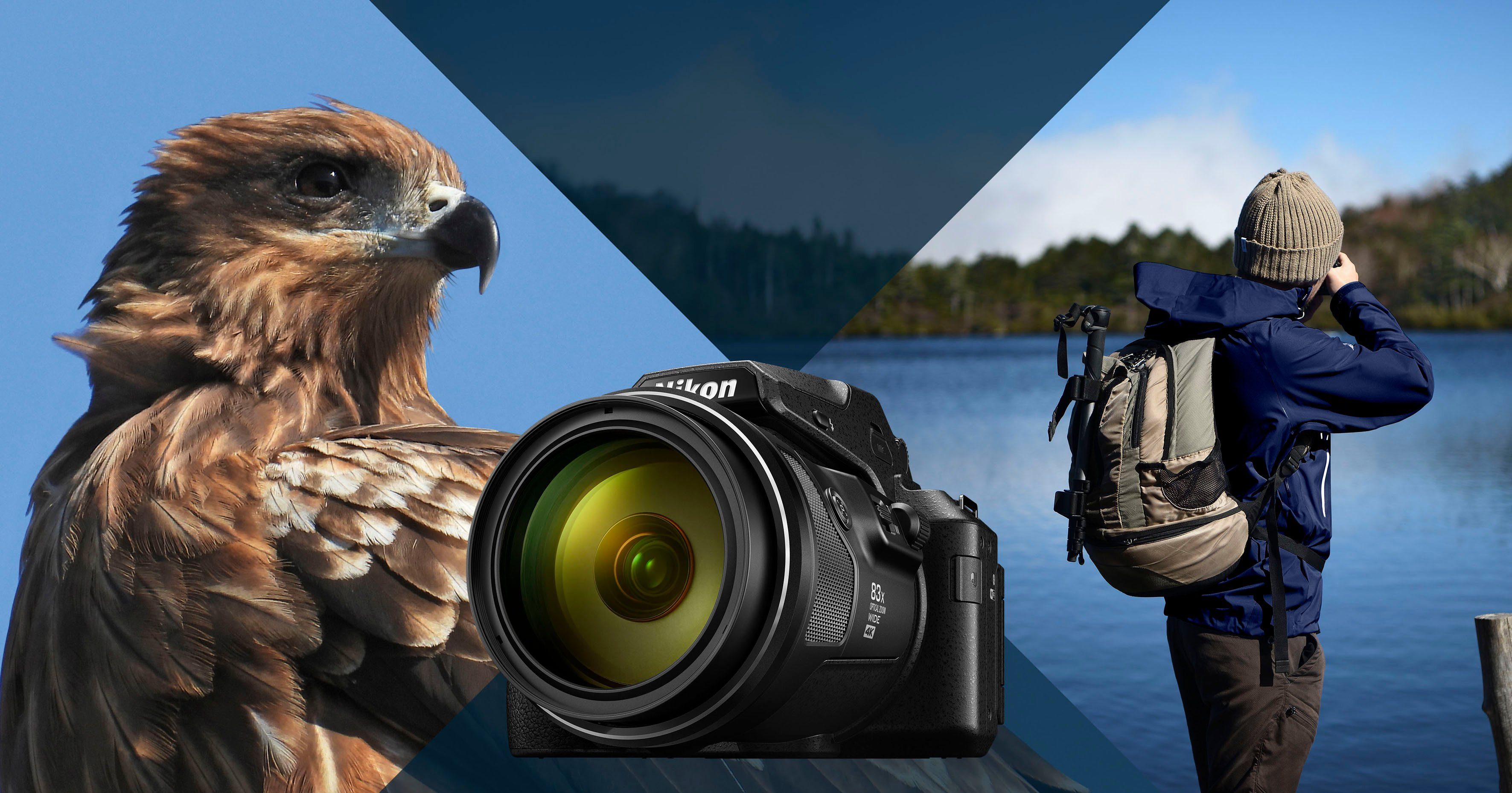 Nikon Coolpix P950 Bridge-Kamera (16 MP, 83x opt. Zoom, Bluetooth, WLAN (WiFi)