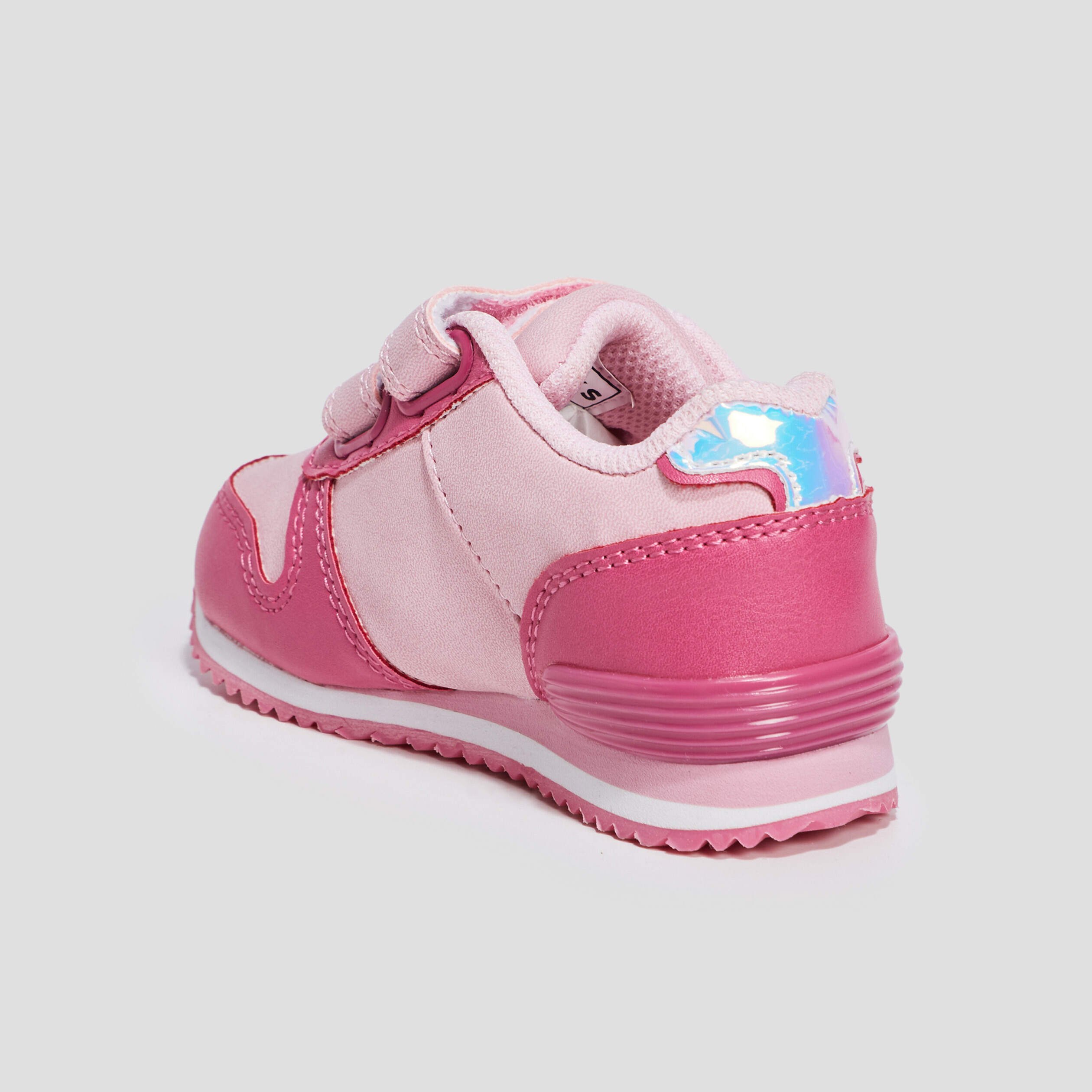 Retrorunnings à scratchs rose bébé fille | La Halle