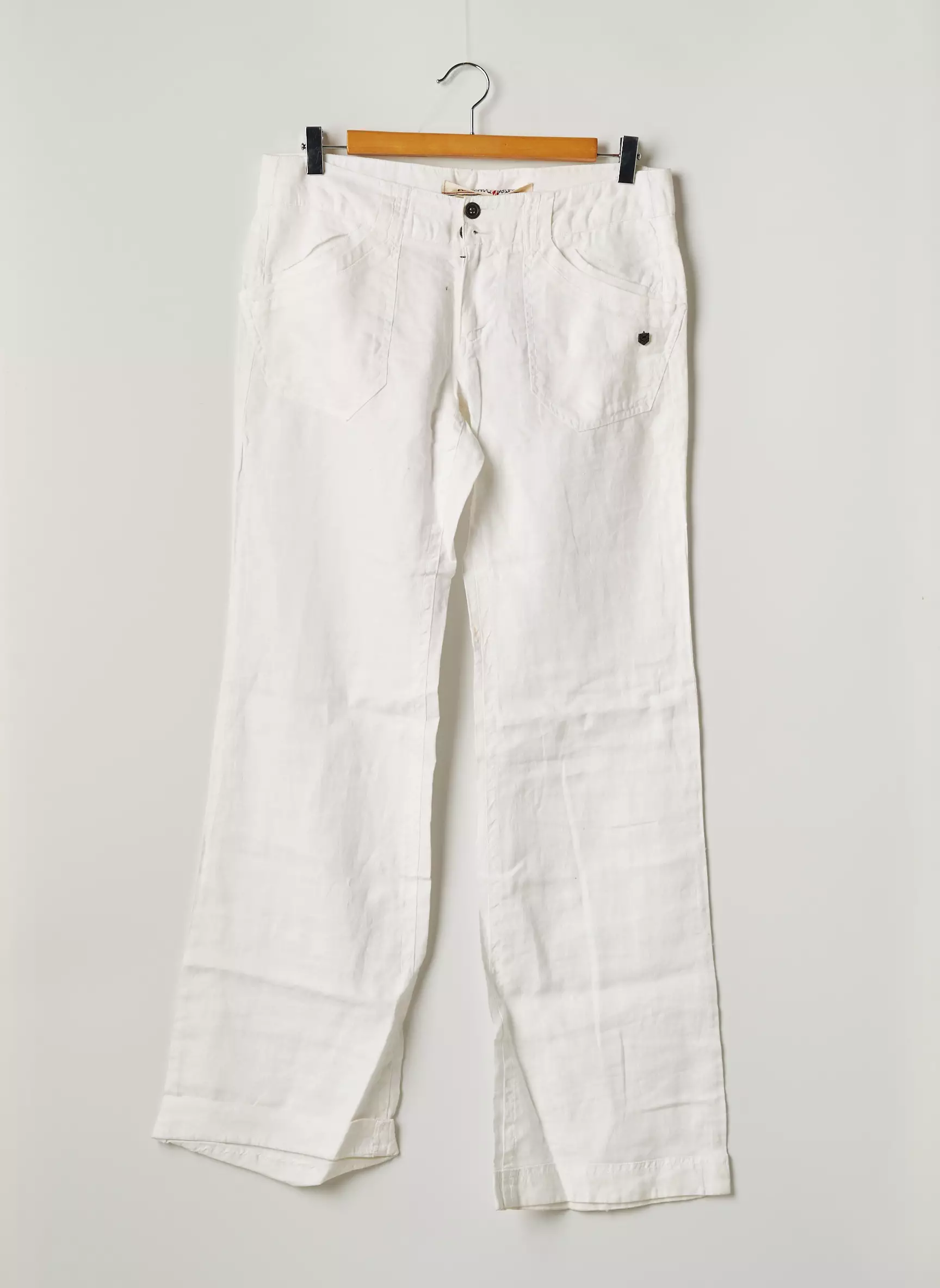 Freeman T Porter Pantalons Larges Femme couleur blanc