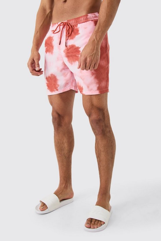 Mittellange Batik Badehose