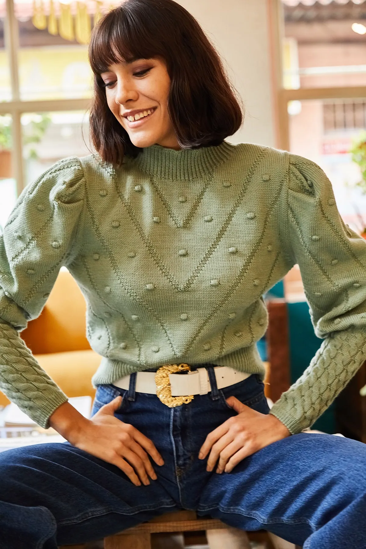 Olalook  Pullover - Grün - Regular Fit