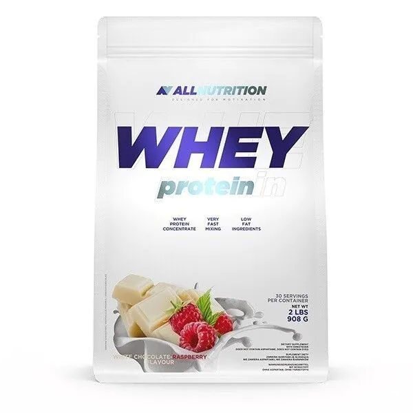 Allnutrition Whey Protein White Chocolate Malina