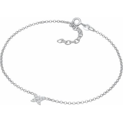 Elli Fußschmuck Kinder Schmetterling Zirkonia Hübsch 925 Silber
