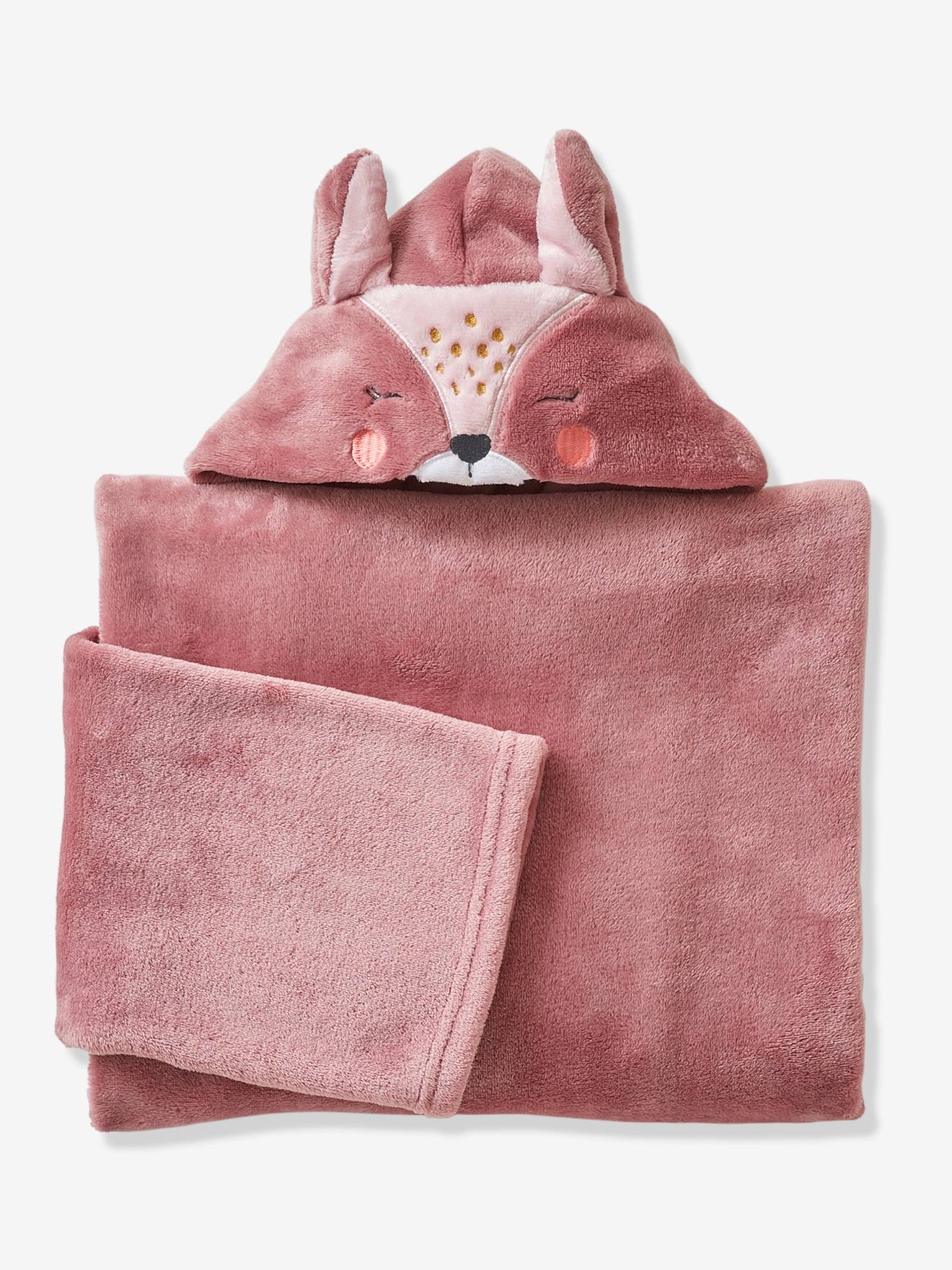 Plaid à manches Animal roux
