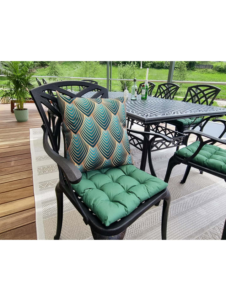 JACK Outdoor Dekokissen Motiv 45x45cm inkl. XXL Füllung in Blatt Grün günstig kaufen 45x45 cm
