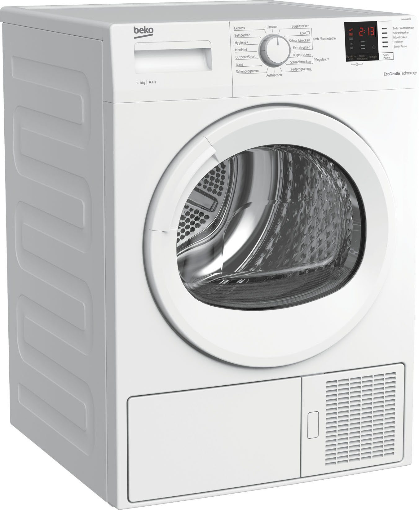 BEKO Wärmepumpentrockner DS8433GX0, 8 kg