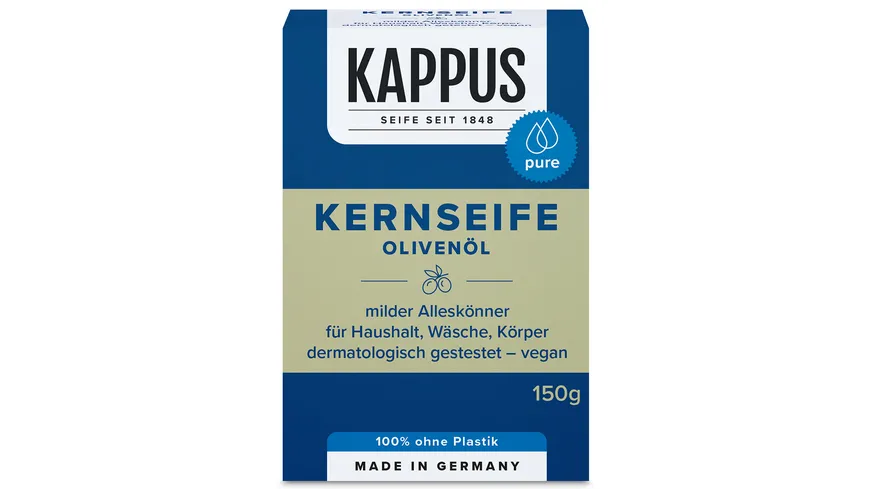 Kappus Pflanzenöl Kernseife Olivenöl 150 g