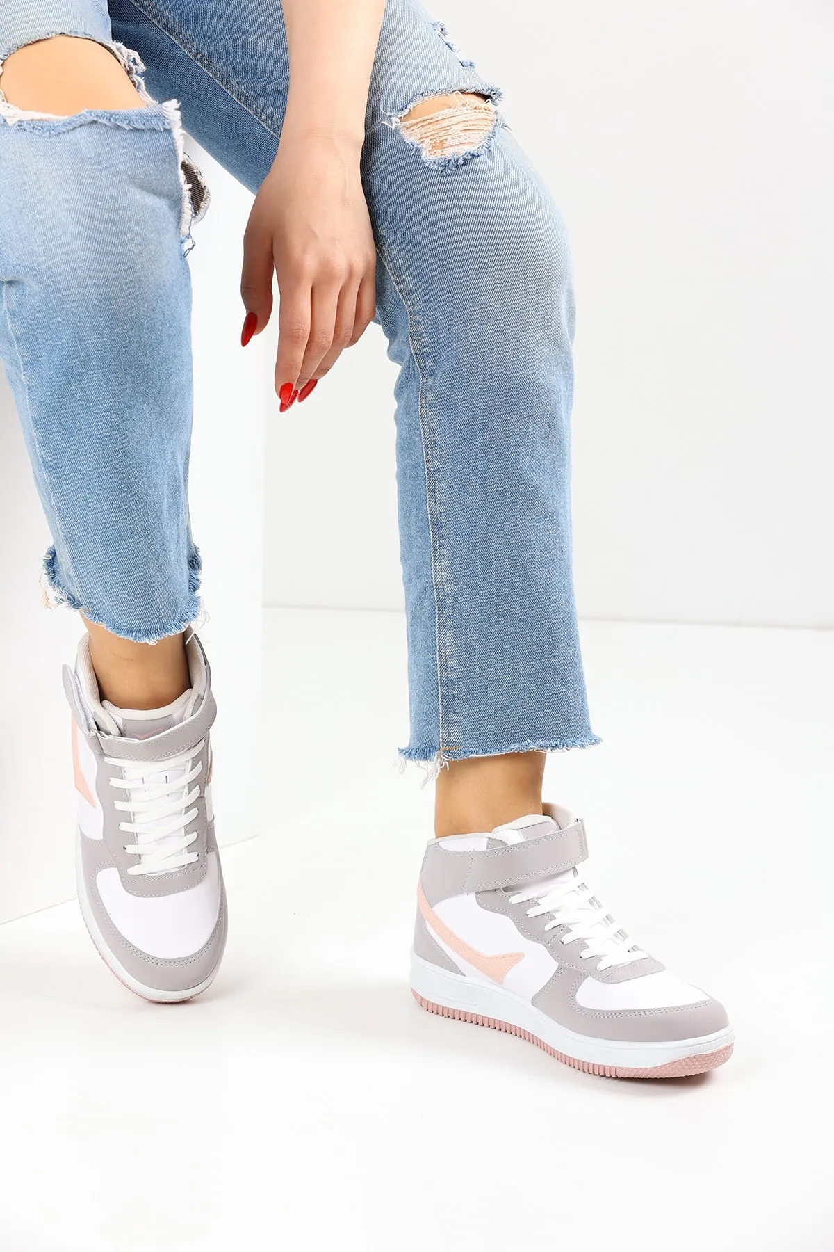 en7  Weiß Grau Unisex Sportschuhe 2185