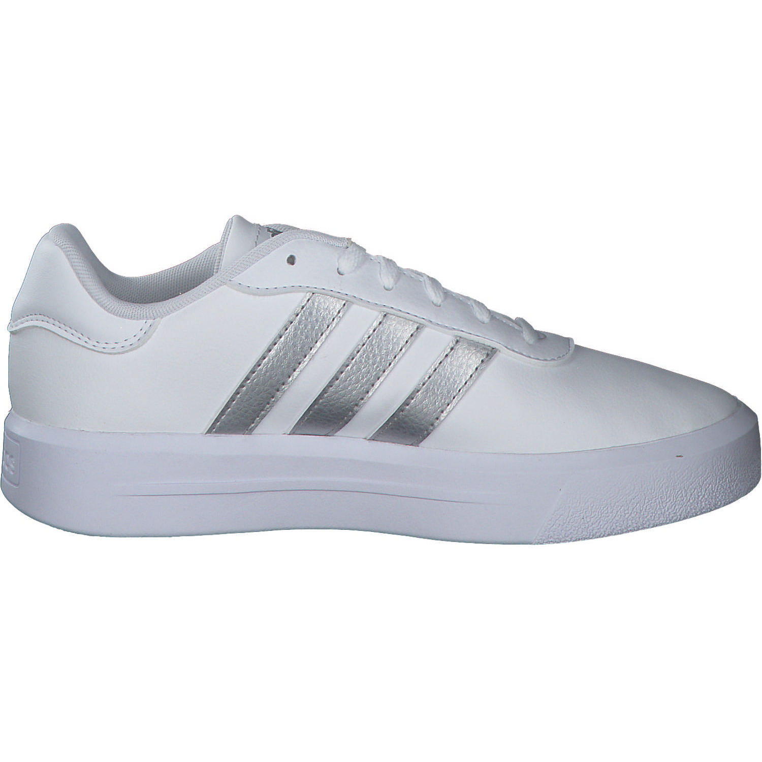 Adidas Core Court Platform, Sneakers Low, Damen, weiß silber