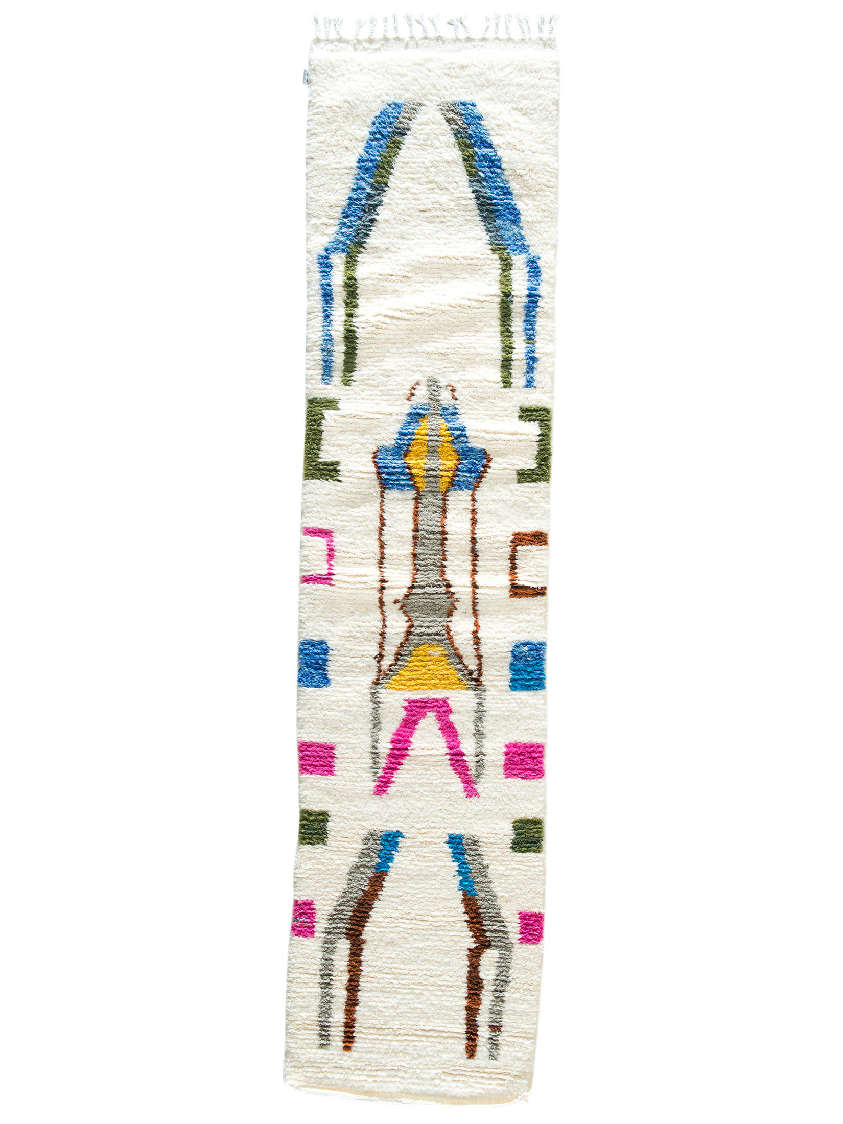 Beni Ourain ca. 74 x 313 cm, Unikat / Einzelstück