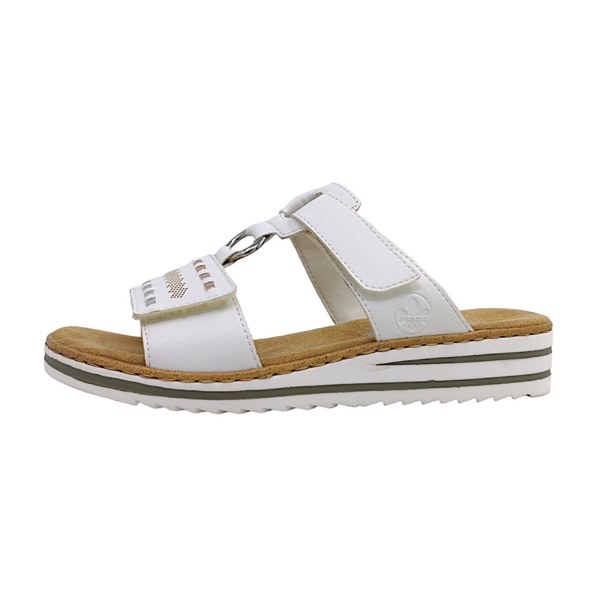 Rieker Alabama/Mirror/Nanao V0636-80 Weiß 80 Weiß/Argento/Rosegold
