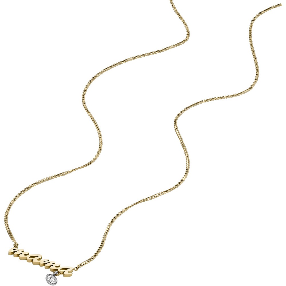 Fossil Chaînette Acier inoxydable collier