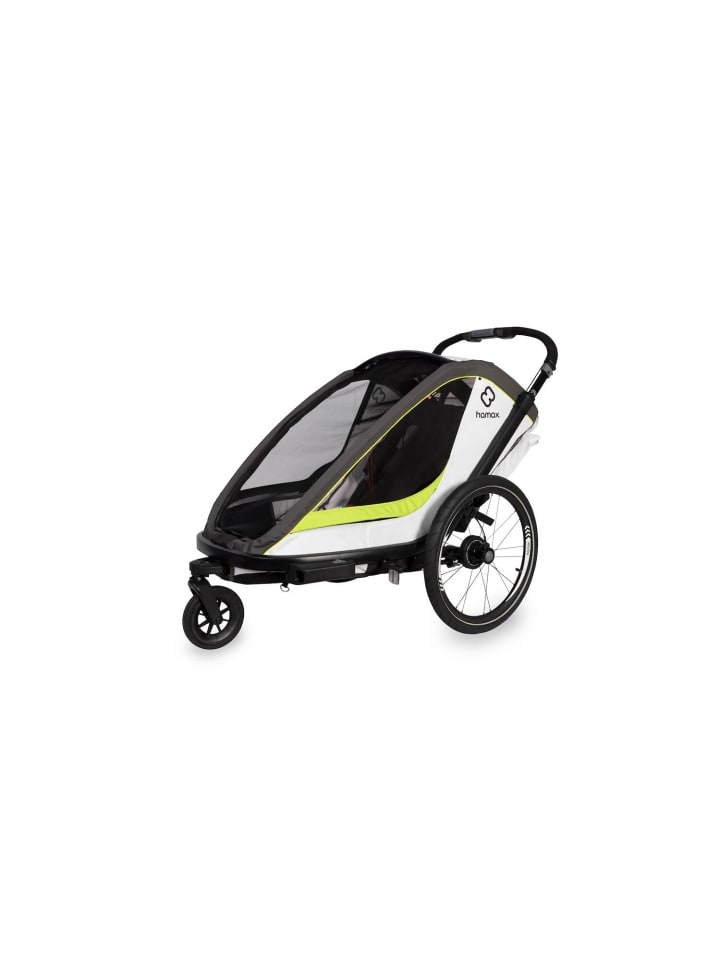 Hamax Hamax Breeze Kinderfahrradanhänger für 2 Kinder - Farbe: White / Green günstig kaufen onesize