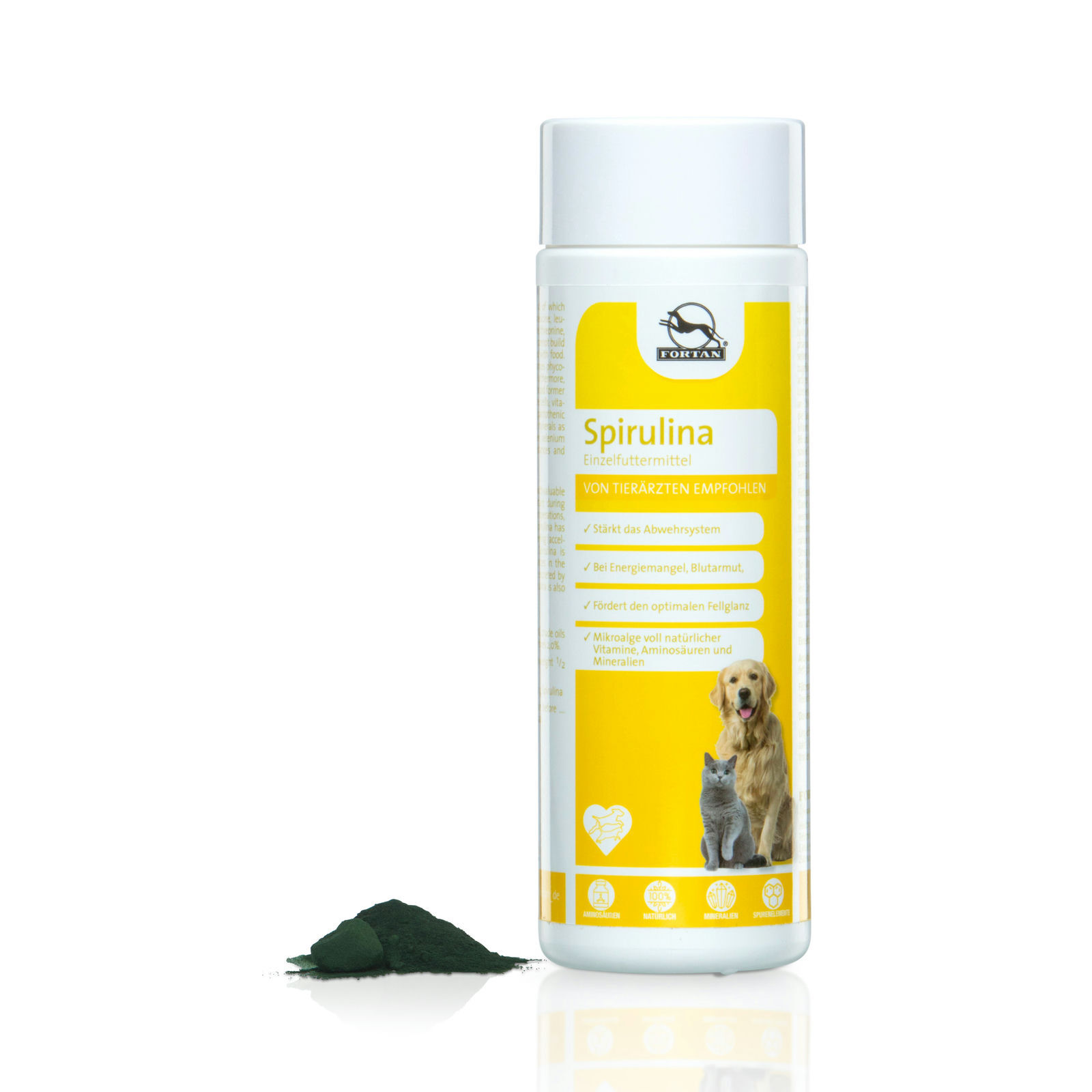 Fortan Ergänzungsfutter & Aufzucht Fortan Spirulina Pulver mit Mikroalge 300 g