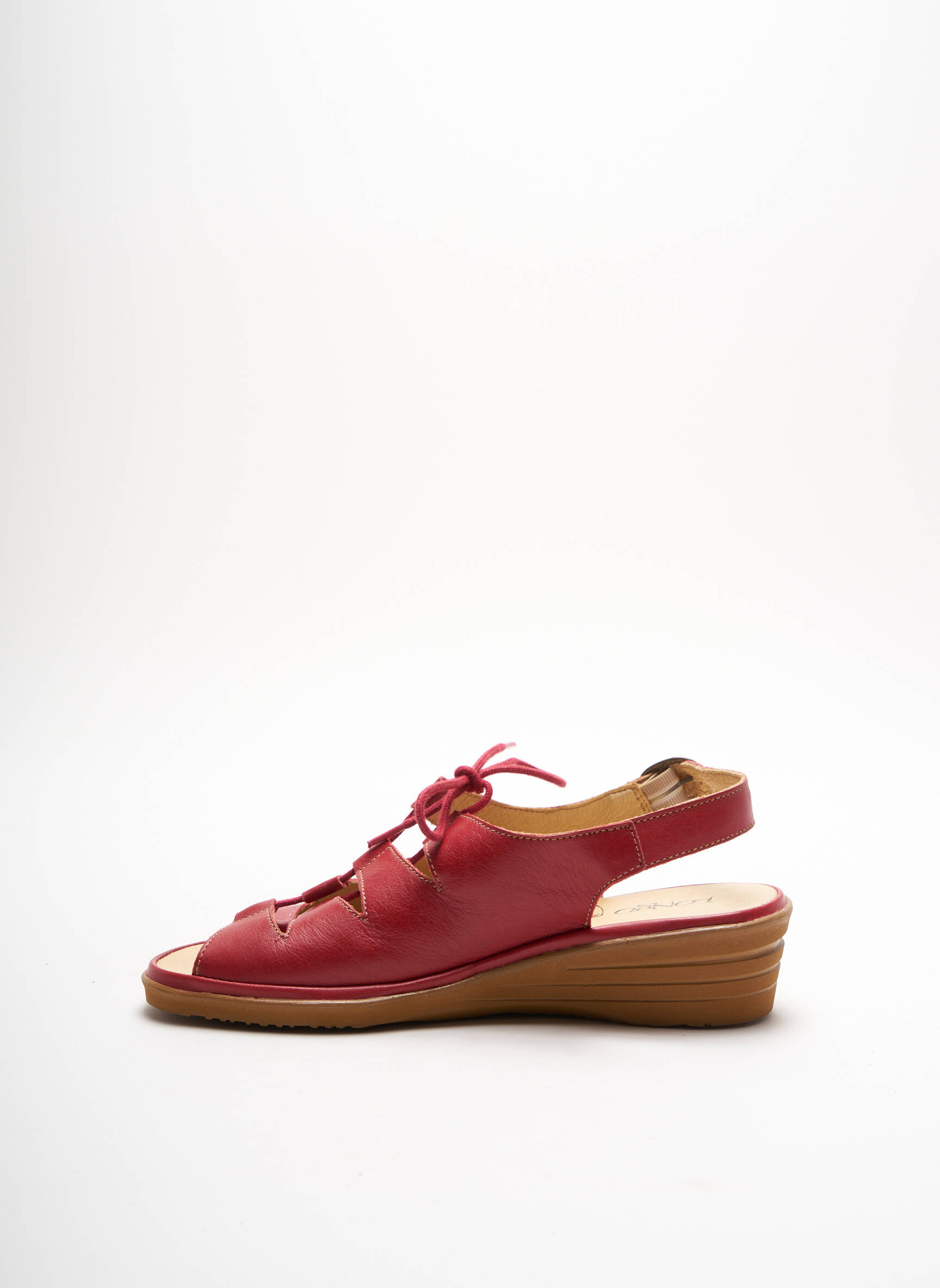 Longo Sandales Nu Pieds Femme couleur rouge