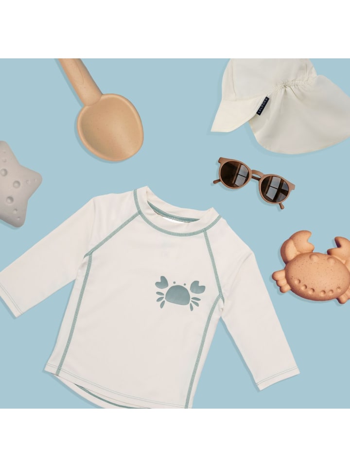 LaLoona Bade-Shirt mit UV-Schutz - Krabbe - Offwhite in weiss,motiv günstig kaufen