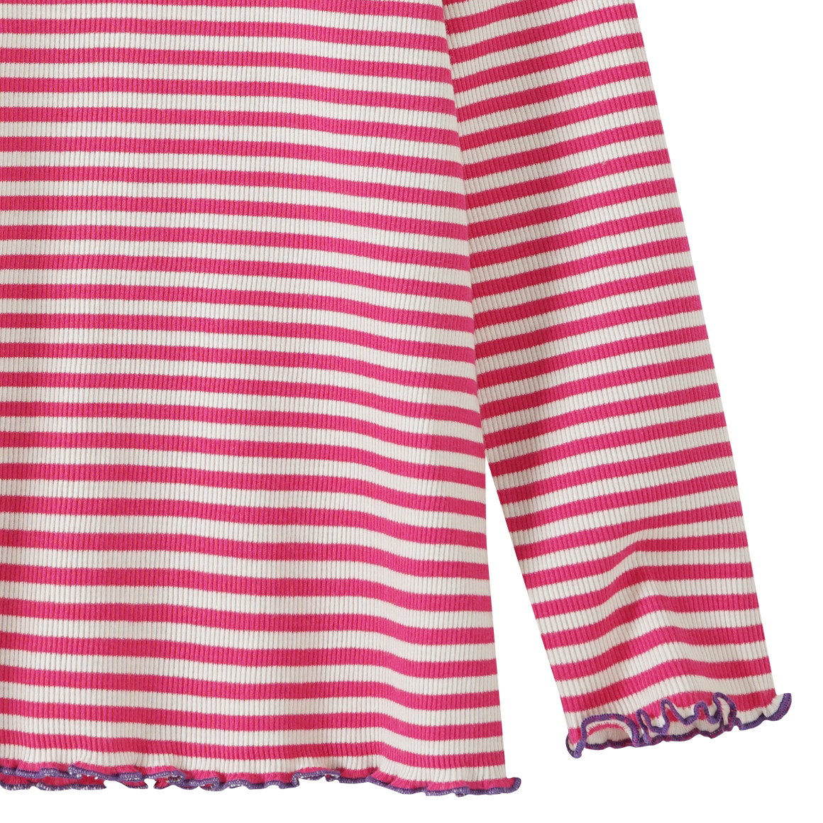 Mädchen Langarmshirt in Rippqualität