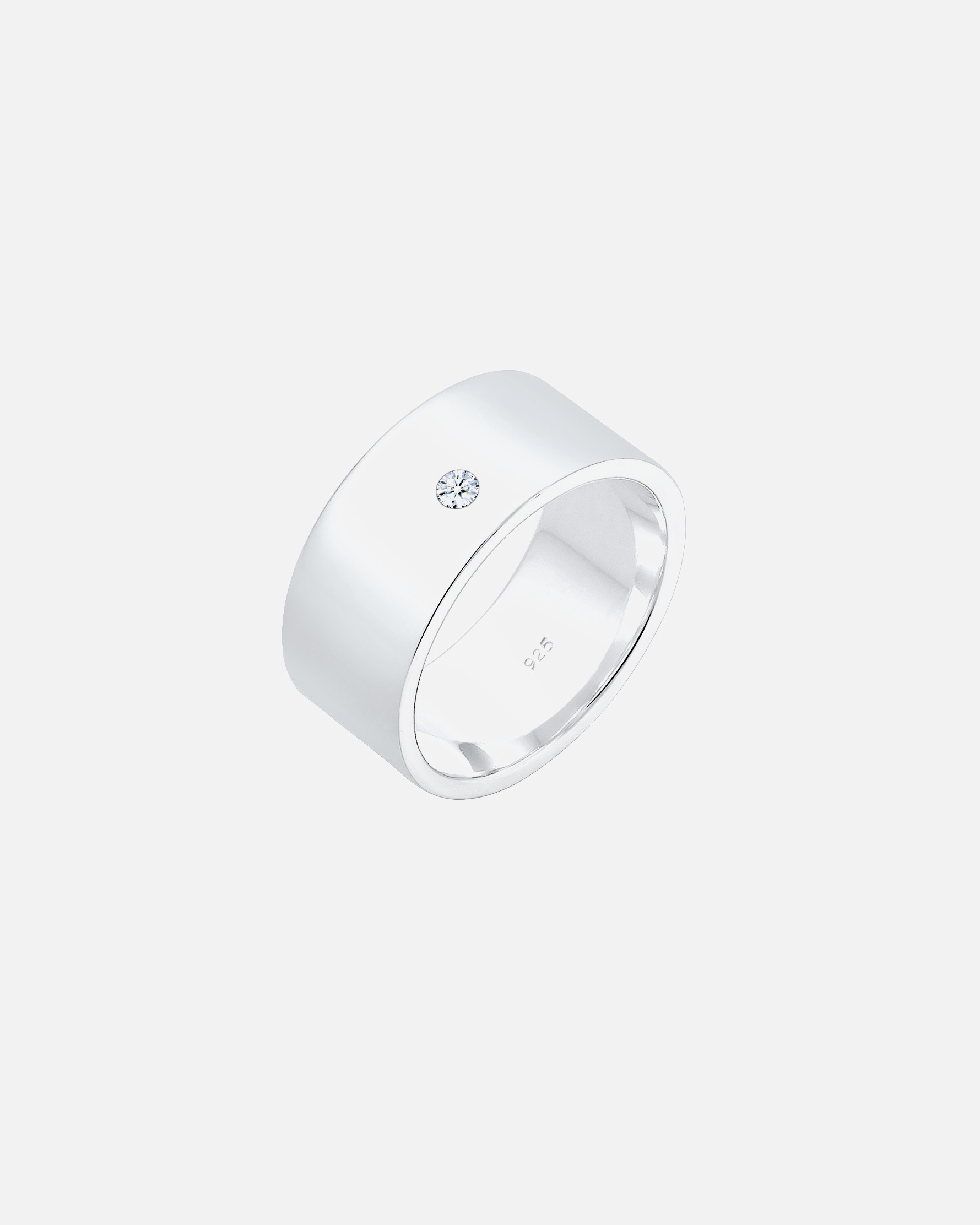 Kolczyki damskie Elli DIAMONDS Basic Modern z diamentem (0,03 ct.) w srebrze próby 925