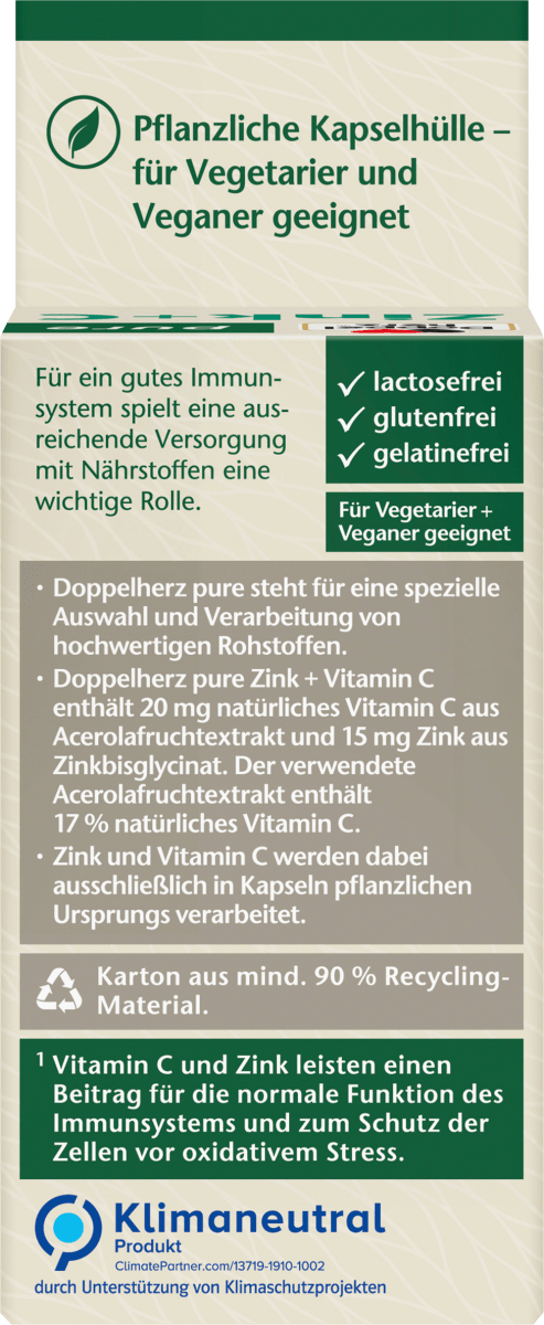 Zink + C Kapseln 60 St, 30 g
