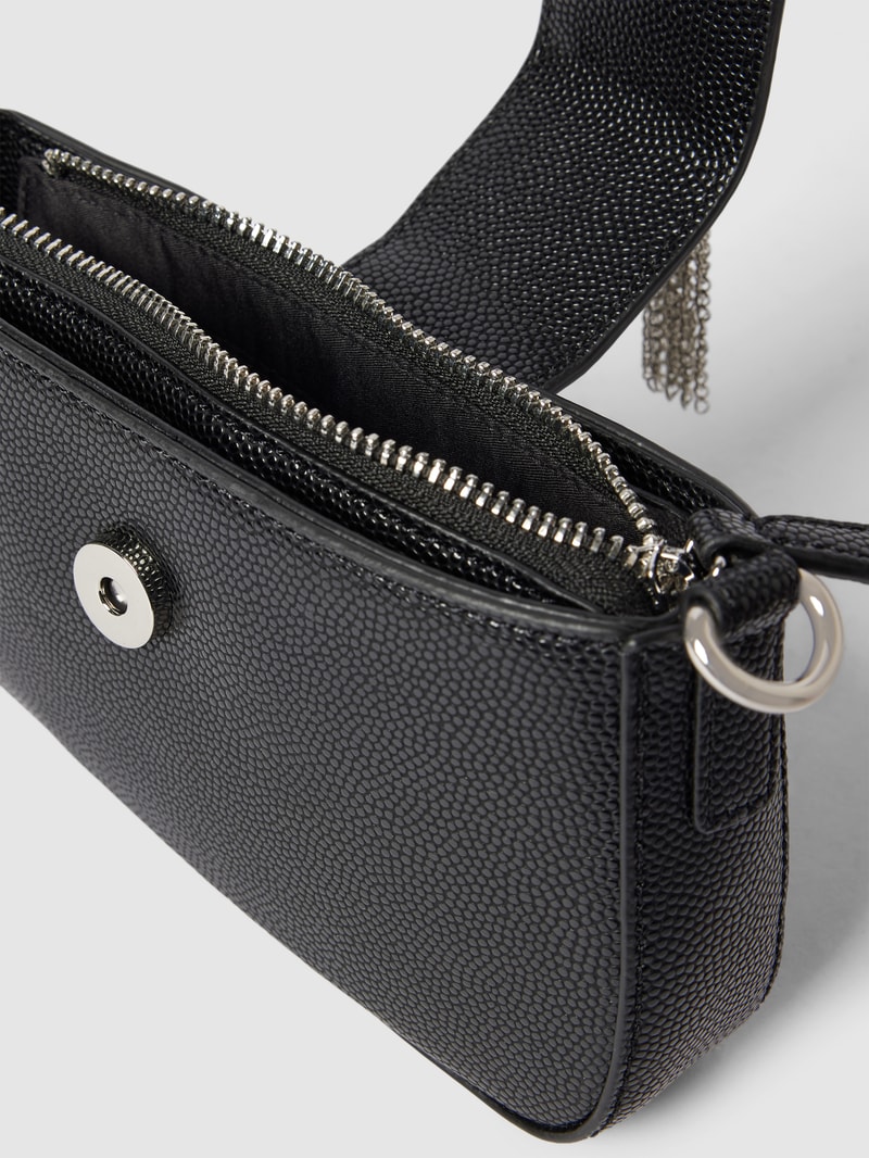Handtasche mit Label-Details Modell 'DIVINA' in schwarz