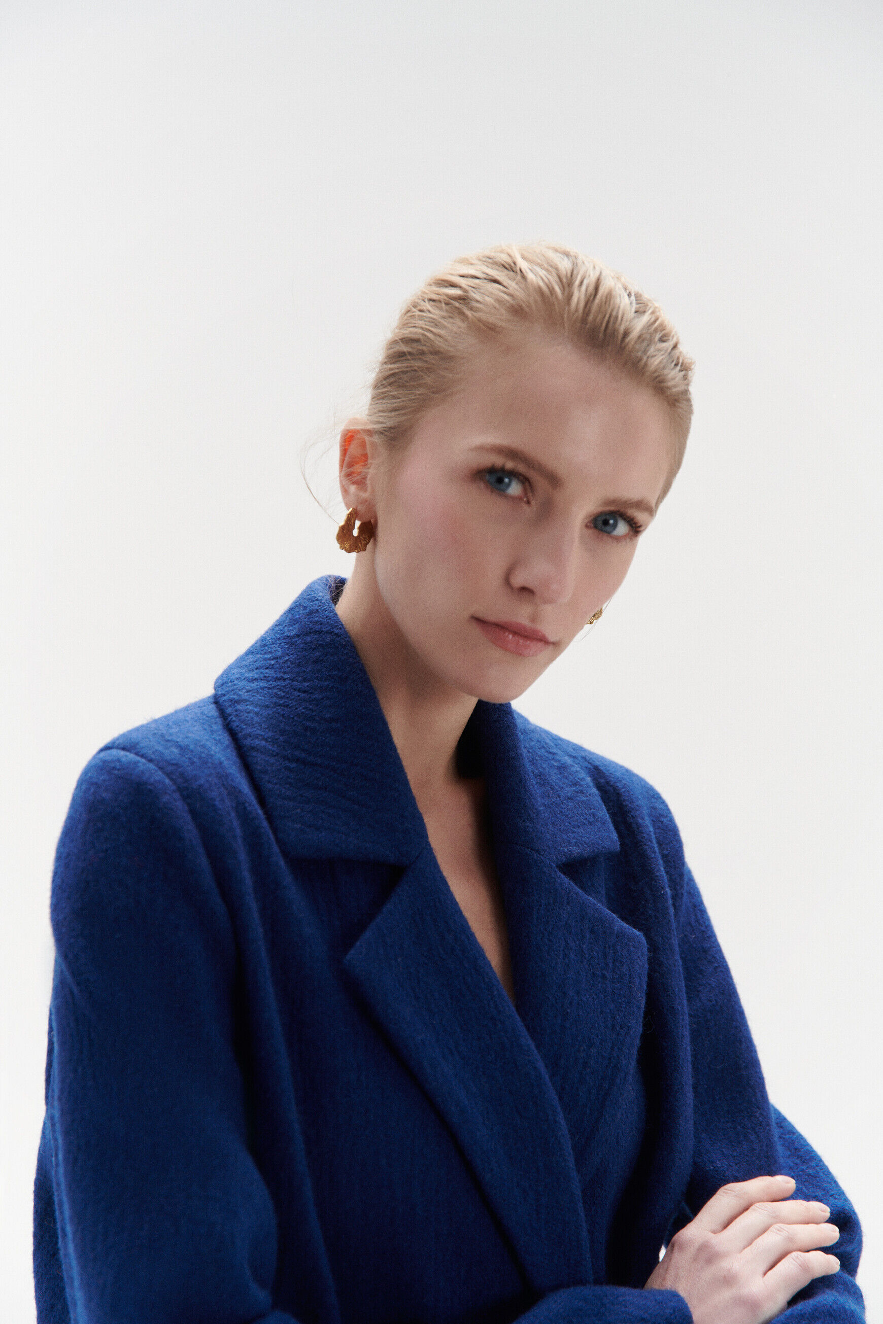 manteau marvin bleu roi femme