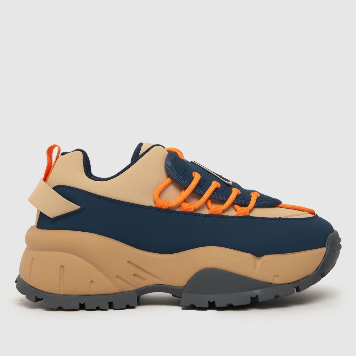AKUPUNKTUR – Orangea, multifärgade sneakers med gingypockmönster