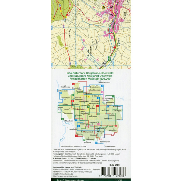 Breuberger Land 1:20.000 - Wanderkarte