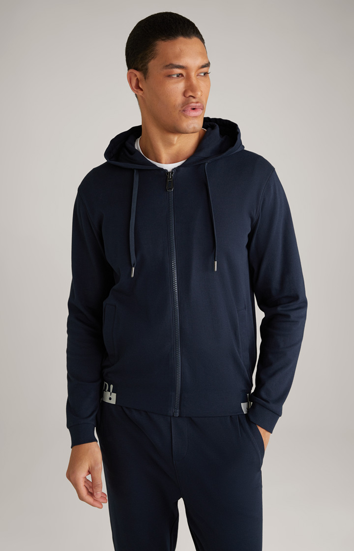 Loungewear-Sweatjacke in Navy