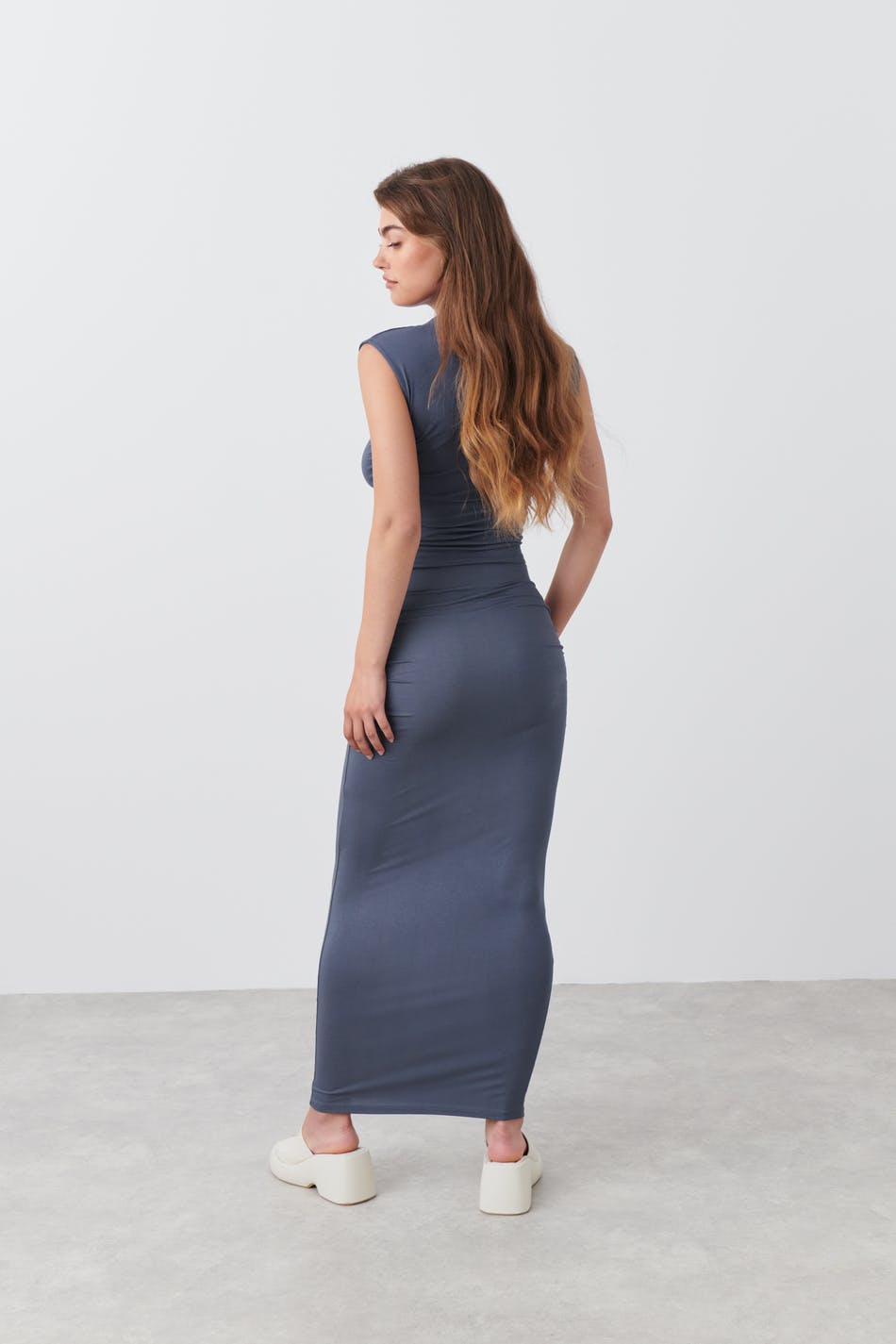 Soft touch ruched skirt