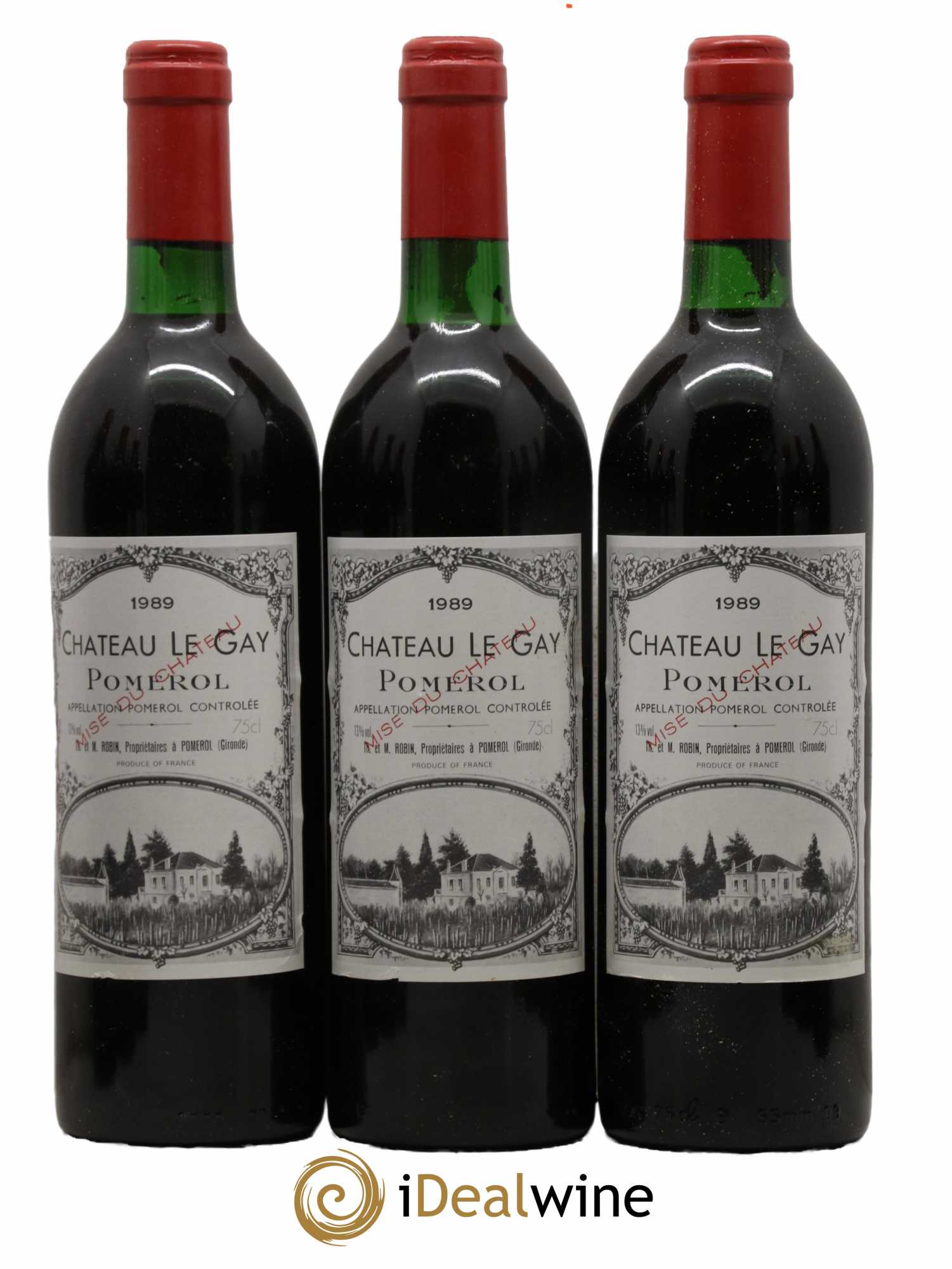 Château Le Gay  1989 - Lot de 12 Bouteilles