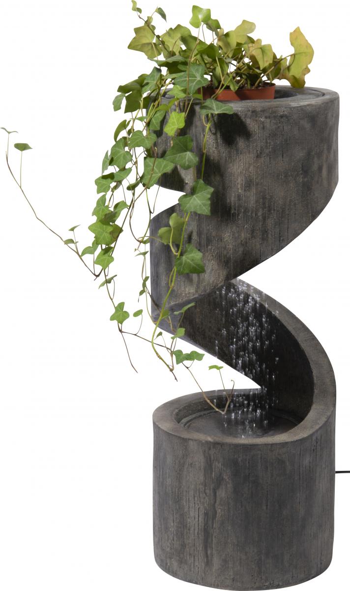 dobar Spiralförmiger Design-Gartenbrunnen mit LED´s