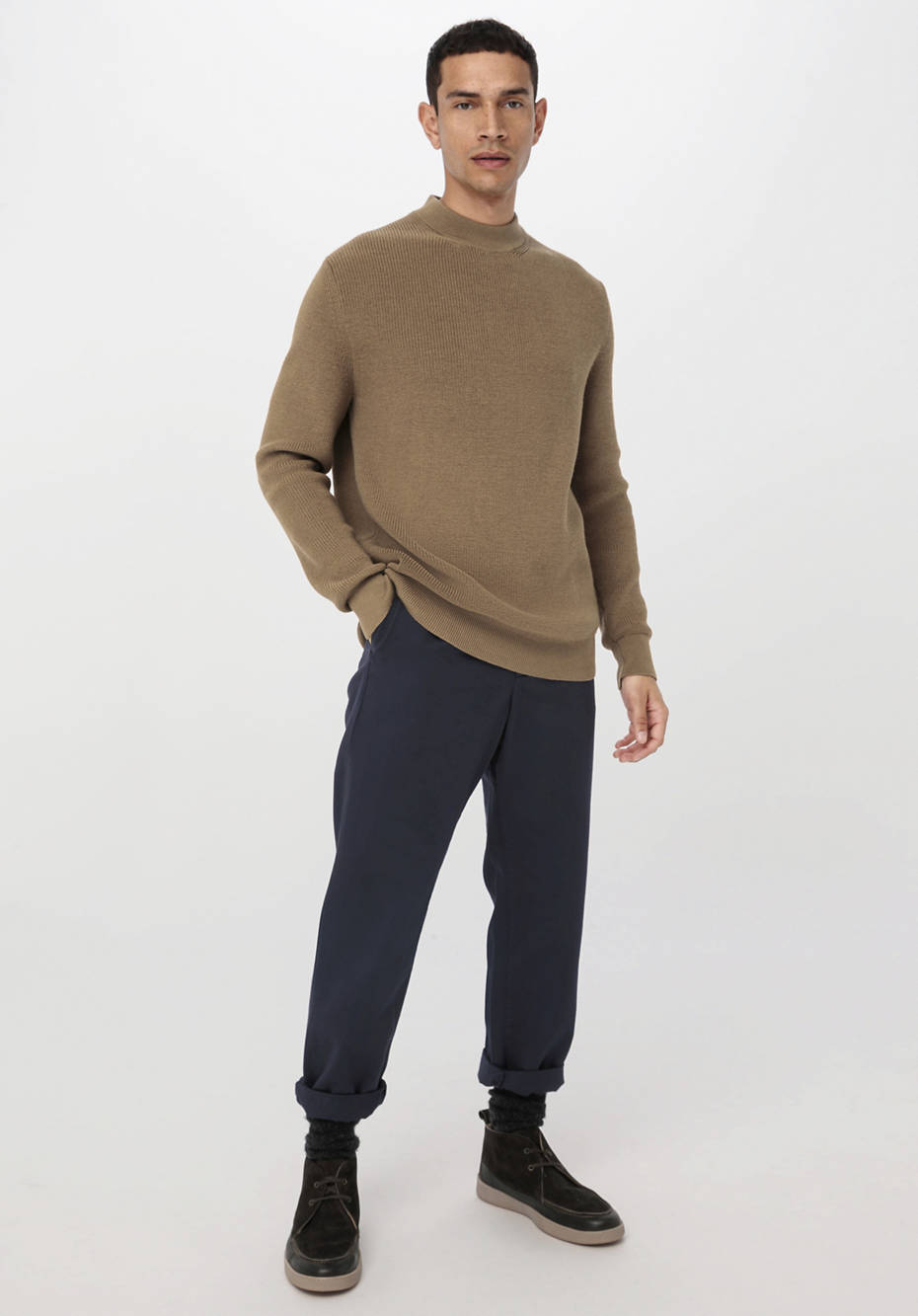 Pullover aus Bio-Merino und Bio-Baumwolle