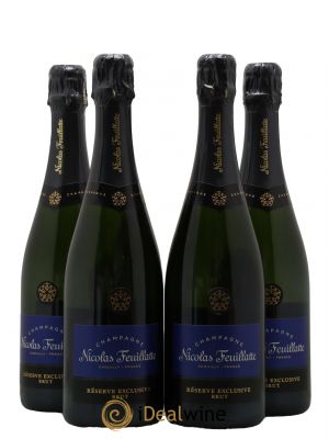 Champagne Réserve Exclusive Nicolas Feuillatte  - Lot de 4 Bouteilles