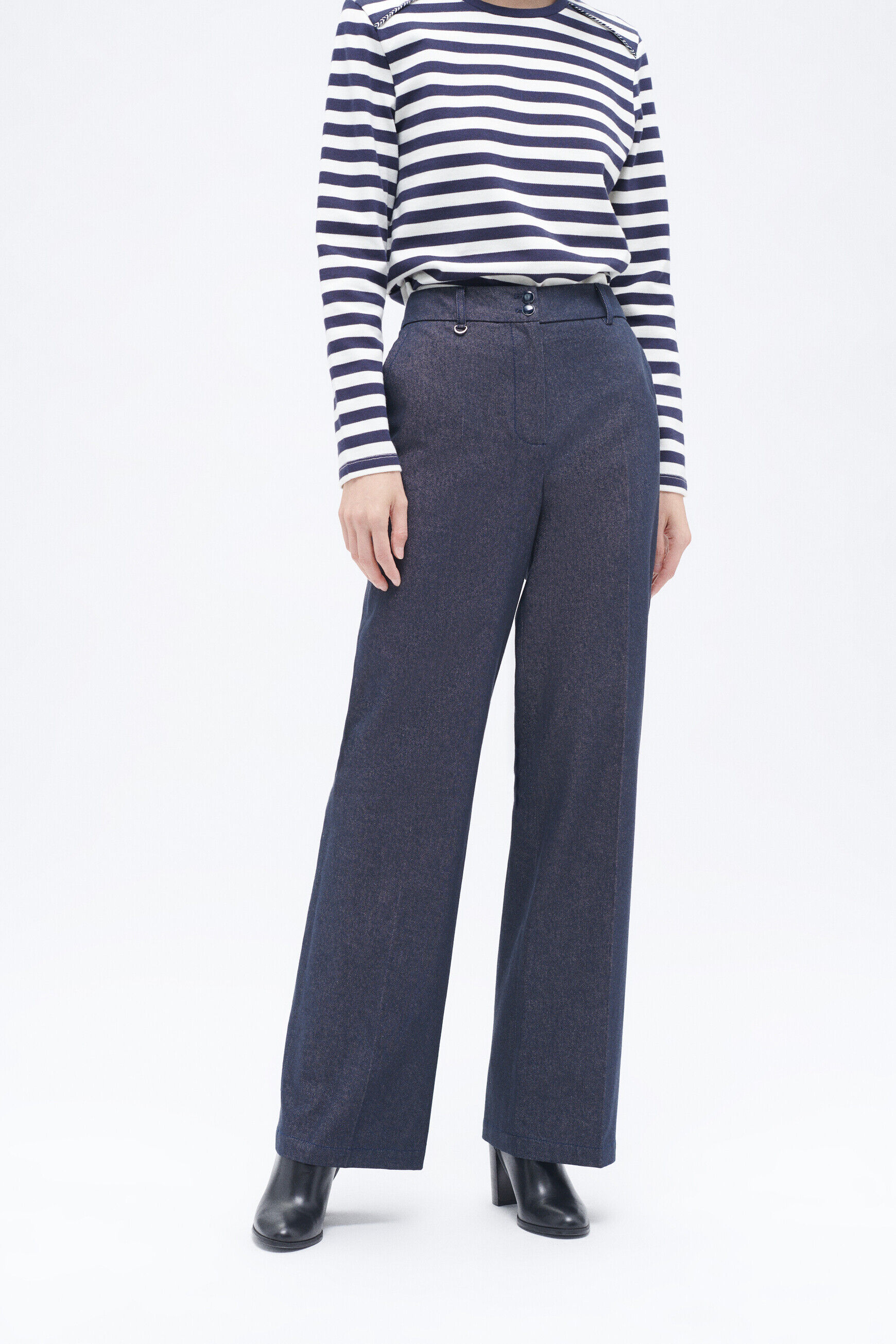 Pantalon pclark denim double stone femme
