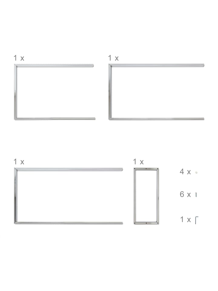 relaxdays Handtuchständer in Silber - (B)46 x (H)82,5 x (T)21 cm günstig kaufen onesize