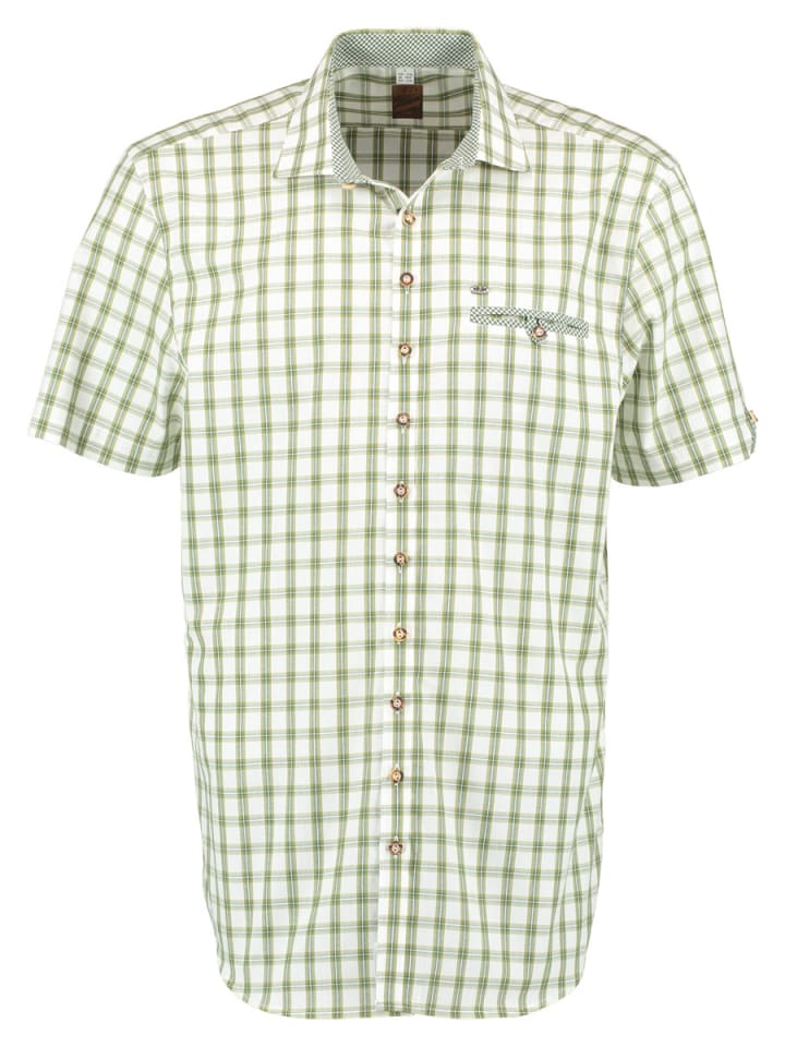 OS-Trachten Trachtenhemd Itunon in khaki/schlamm günstig kaufen