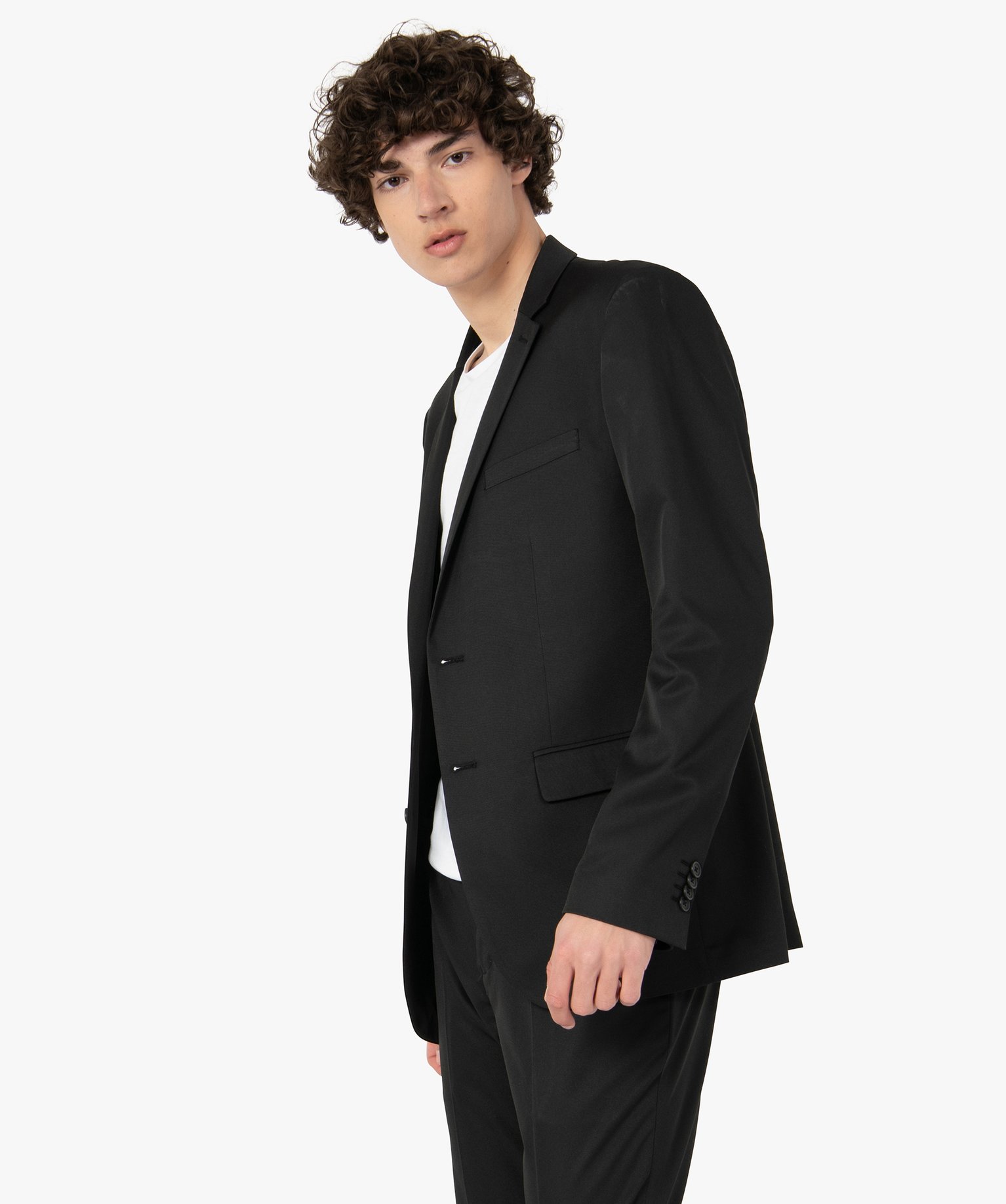 Veste de costume homme fermeture 2 boutons gris fonce | GEMO