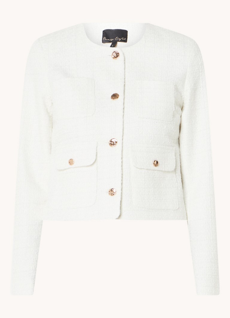 Jachetă din tweed Ripley Phase Eight Ivory 08