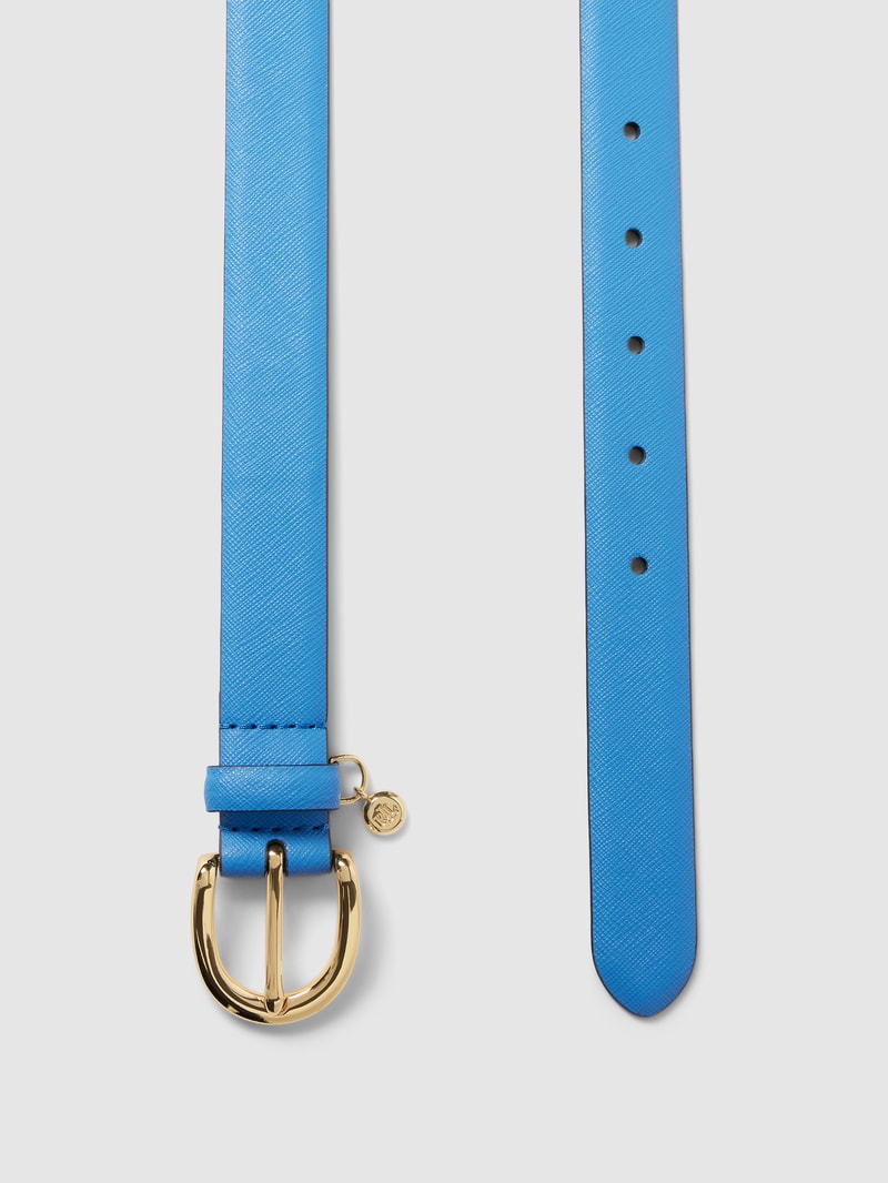 Gürtel mit Label-Detail Modell 'CHARM' in blau