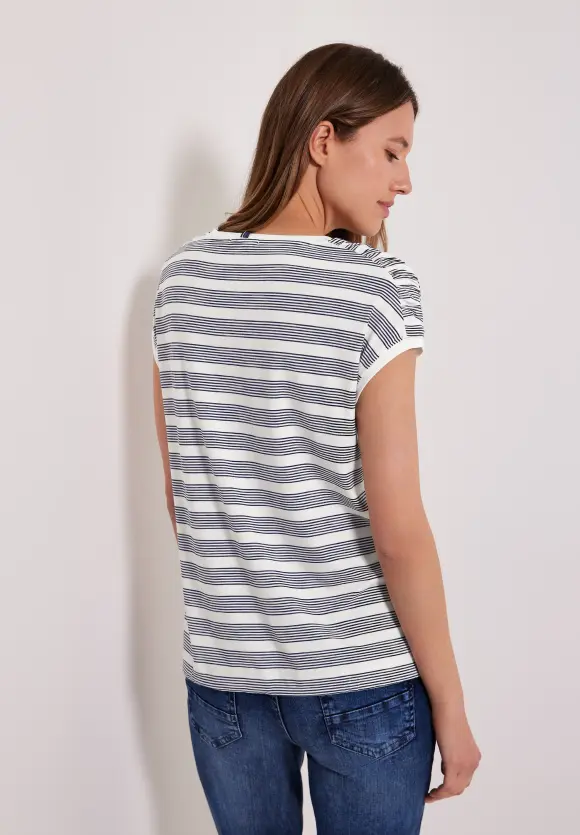 CECIL Shirt mit geraffter Schulter
