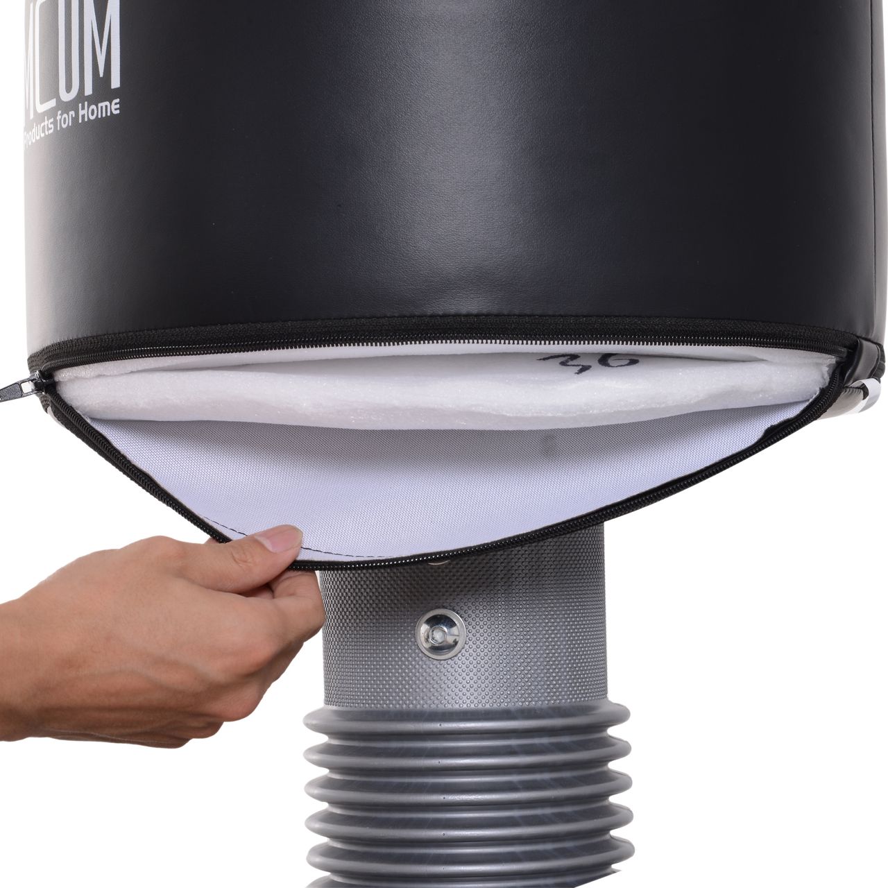 HOMCOM Standboxsack Boxpuppe Boxdummy Schwarz B70 x T70 x H176 cm