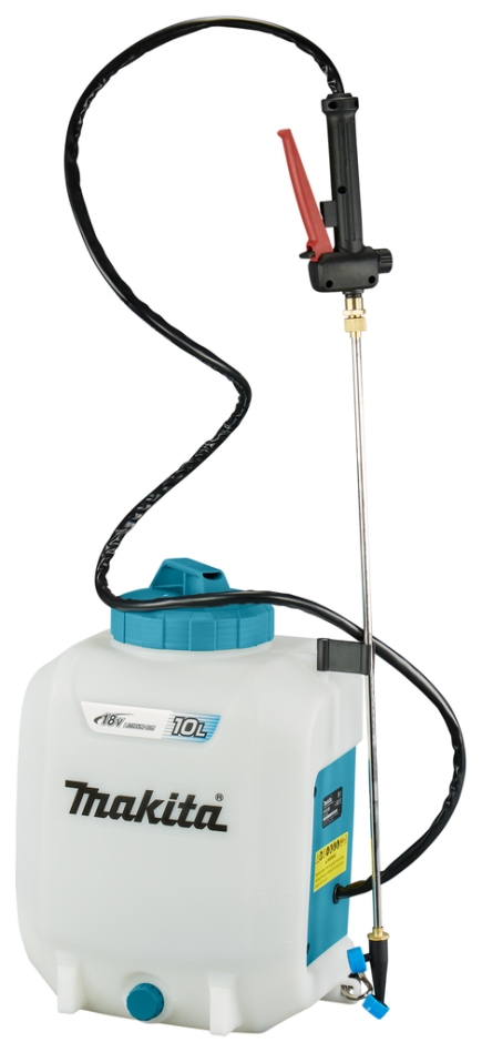 Pulvérisateur à pression dorsal sans fil Makita DUS108Z, 10 litres, 18 volts (batteries et chargeur non inclus).
