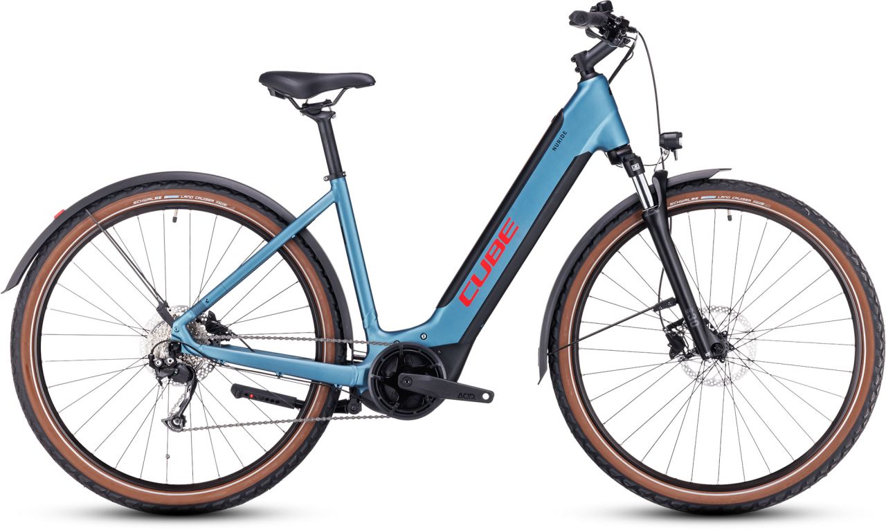 Cube Nuride Hybrid Performance 500 Allroad Easy Entry metalblue´n´red kaufen | Bike-Discount