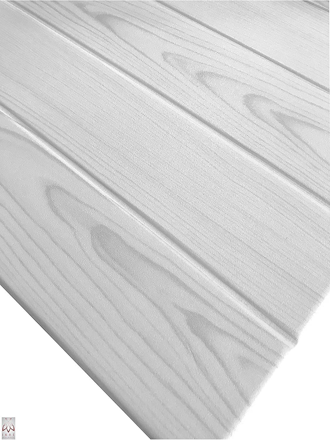 IKHEMalarka 3D Wandpaneel 3D Wandpaneele Wandverkleidung Deckenpaneele, 0,25 qm, Holz Optik Polystyrol MATERIAL STYROPOR ARTIGES! (4qm = 16 Stück)